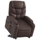 thumbnail of vidaXL Massagesessel mit Aufstehhilfe Braun Kunstleder