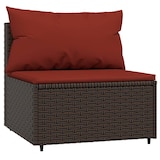 thumbnail of vidaXL 3-tlg. Garten-Lounge-Set mit Kissen Braun Poly Rattan