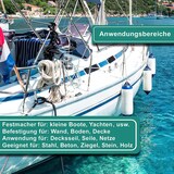 thumbnail of PRIOstahl Augplatte Öse 1 Stück Größe: 30 x 35mm Halterung Deckenhaken Befestigung Edelstahl V2A