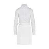 thumbnail of BRUSSELS - Short Bistro Apron with Pocket: One Size / White