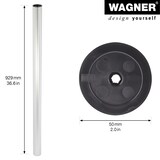 thumbnail of WAGNER Möbelbein/Systemrohr TENO - Ø 50 x 929 mm, individuell kombinierbar, Edelstahl-Optik, Tragkraft 50 kg - 12908101