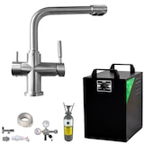 thumbnail of BieTal® Tafelwassergerät BT-25U Sprudelwasser L-Hahn Voll Edelstahl KOMPLETTSET