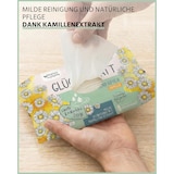 thumbnail of Feuchtes Toilettenpapier KAMILLE, 12 x 42 Tücher, natürliche Pflege dank Kamillenextrakt, milde Reinigung, dermatologisch getestet