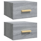 thumbnail of vidaXL Wand-Nachttische 2 Stk. Grau Sonoma 35x35x20 cm