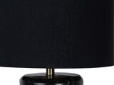 thumbnail of SalesFever Tischleuchte | Gestell Marmor / Schirm Baumwolle | B 14 x T 14 x H 65 cm | Schwarz