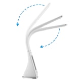 thumbnail of Monzana LED Schreibtischlampe mit Display Kalender Uhr Wecker Dimmbar Nachttischlampe Tischlampe Tischleuchte Weiß