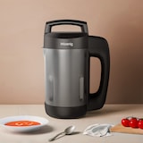 thumbnail of H.Koenig Verwarmde Soepmixer 1.1L MXC20 Roestvrij Staal Zwart, Professioneel Multifunctioneel, Mengfunctie, 2 Kookprogramma's, 850W