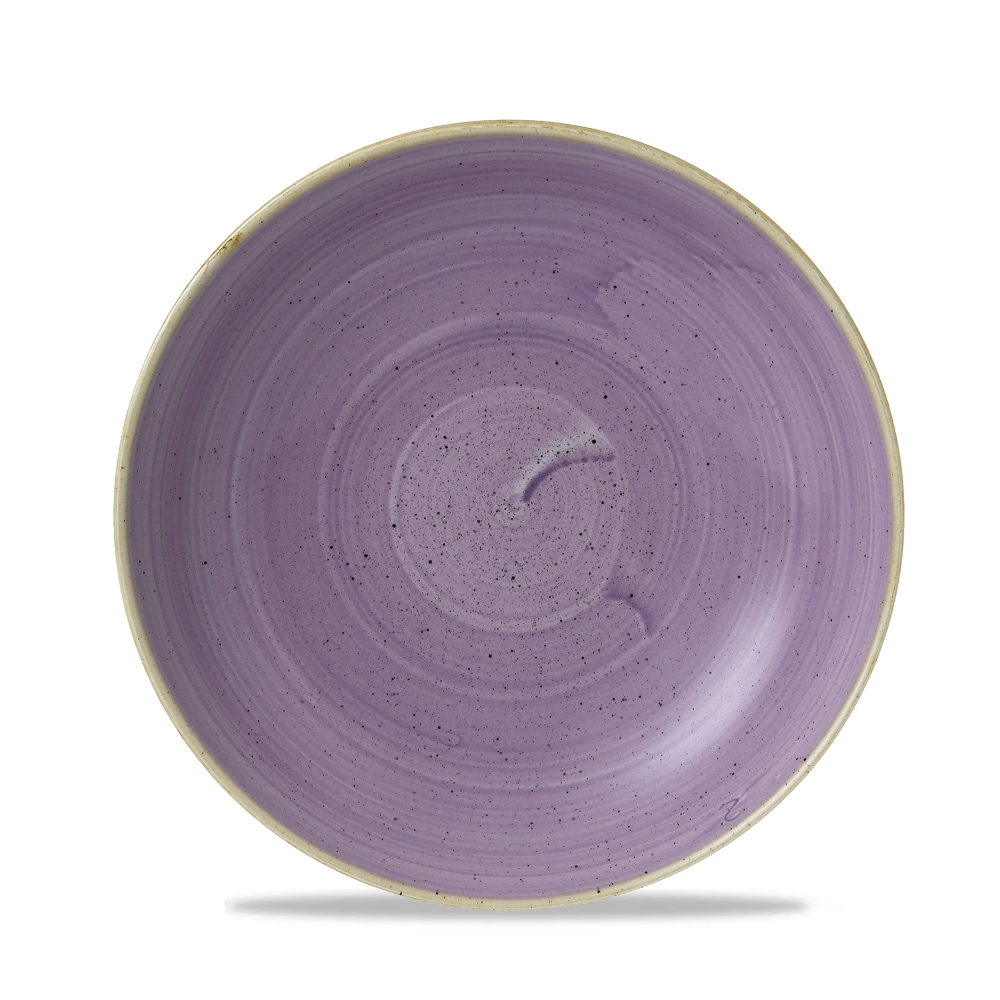 Piatto Fondo Stonecast Lavanda Puntinato, Confezione da 12