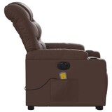 thumbnail of vidaXL Massagesessel mit Aufstehhilfe Elektrisch Braun Kunstleder