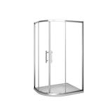 thumbnail of AICA Mampara de ducha curva semicircular corredera,cromado,vidrio antical 6mm 800x800x1850mm