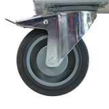 thumbnail of PROREGAL Rollwagen mit 4 Schlitzplatten | HxBxL 126x106x73cm | Lichtgrau