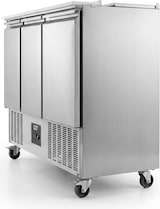 thumbnail of Romux® Saladette und Pizzatisch 3 Türen 135x70 cm für GN-Behälter | Kühltisch von Pizzen und Salaten