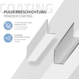 thumbnail of ML-Design 4er Set Tischbeine 90 cm Weiß glänzend, Stahl pulverbeschichtet, I-Form 8×8 cm, höhenverstellbar, Möbelbeine für Schreibtisch Tisch