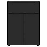 thumbnail of vidaXL Badkamer Kast met lade Zwart 72,5 x 36,5 x 100 cm Bewerkt hout