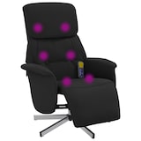 thumbnail of vidaXL Massagesessel mit Fußteil Schwarz Stoff