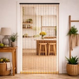 thumbnail of WellHome - 3er Set Perlenvorhänge für Türen 90x175 cm in Braun - Be Garden