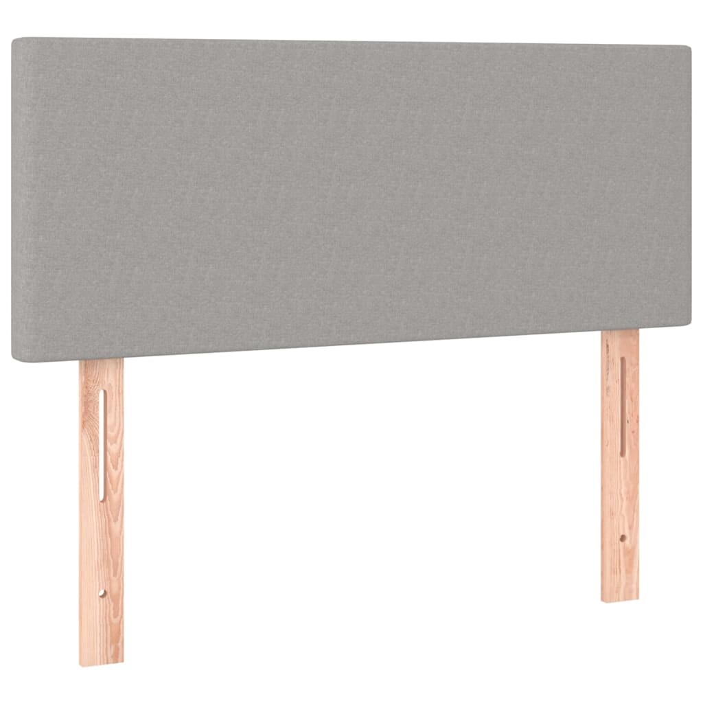 vidaXL Kopfteil Hellgrau 100x5x78/88 cm Stoff
