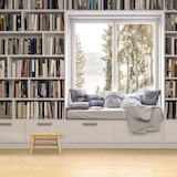 thumbnail of Relaxdays Fußbank, Bambus, bis 100 kg, stabiler Tritthocker, Kinderhocker Bad, Hocker, HxBxT: 20 x 33 x 21,5 cm, natur