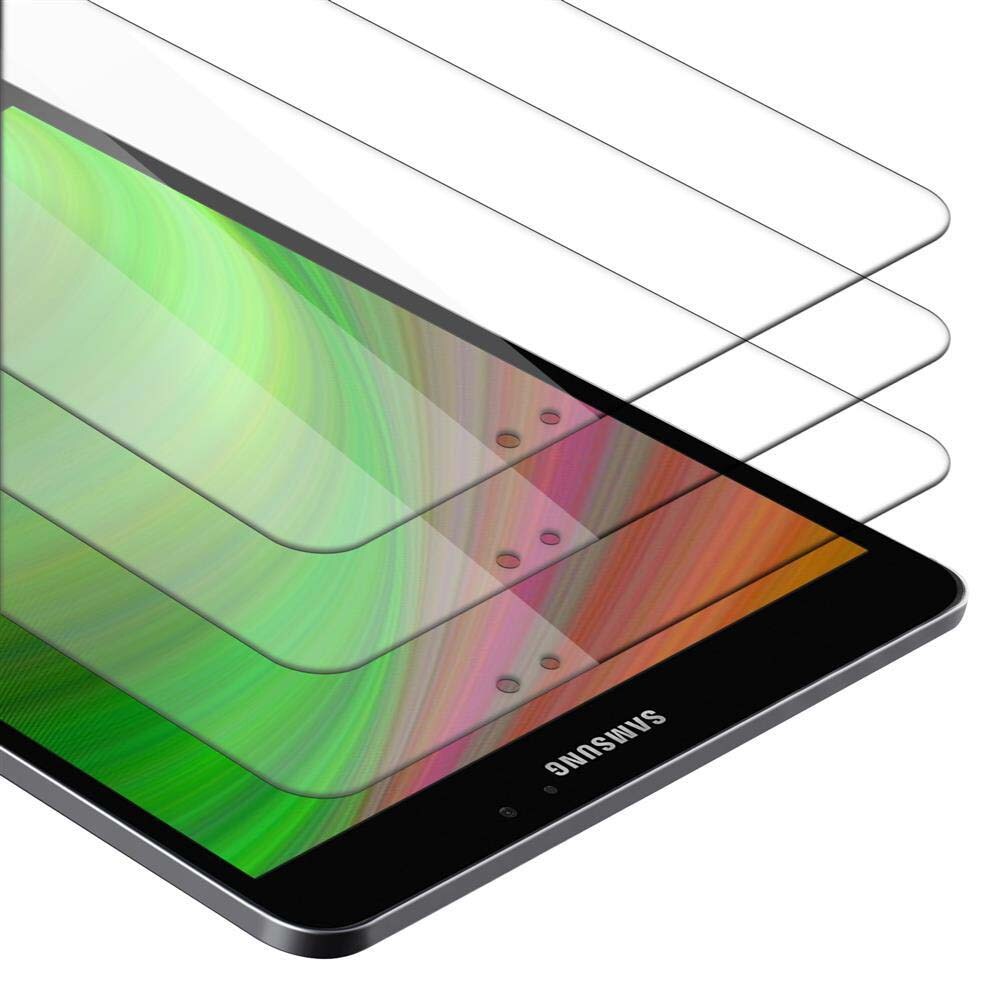 Cadorabo 3x Panzer Folie für Samsung Galaxy Tab S2 (8.0" Zoll) SM-T715N / T719N in Transparent Tablet Schutzfolie