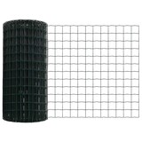 thumbnail of vidaXL Zaun mit Pfosten Grün 0,8 x 10 m Stahl und PVC