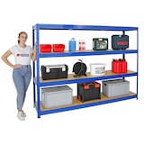 thumbnail of PROREGAL Étagère charge lourde DINO, HxLxP 180x240x60cm, 450kg par niveau, Bleu, Étagère robuste de Garage, Atelier