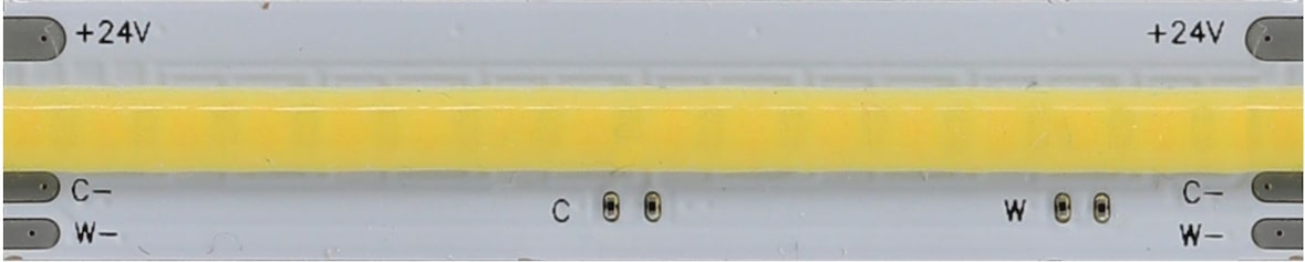 5 Meter LED-Streifen Fine 63 COB 24V 10W/m Variable Farbtemperatur 2700K-6000K IP67 Wasserdicht CRI>90 - Beneito & Faure
