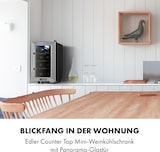 thumbnail of Klarstein Reserva 8 Uno Weinkühlschrank 23 Ltr 8 Fl 11-18 °C 26 dB Edelstahl Edelstahl