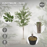 thumbnail of ML-Design – Künstlicher Olivenbaum – 180 cm | mit Früchten, Naturholzstamm, im Topf, Kunstpflanze Indoor & Outdoor