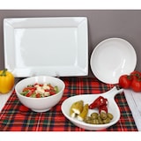 thumbnail of 4er Set Schüsseln STABIL je 2x Ramenschüssel Salatschale Porzellan Weiß Pasta
