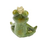 thumbnail of Frosch grün Keramik 8,3x4,5x9,1 cm