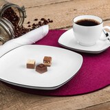 thumbnail of Seltmann Weiden Lido Black Line Teeservice 18tlg. eckig groß