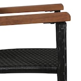 thumbnail of vidaXL 9-tlg. Garten-Essgruppe Poly Rattan Akazie Massivholz Schwarz