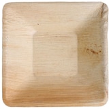 thumbnail of 10x eckige Schale aus Palmblatt Größe 18 x 18 cm