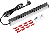 thumbnail of BACHMANN Steckdosenleiste 19" 1HE 12x C13 Buchse, Schutzkontakt-Stecker