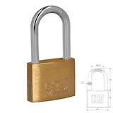 thumbnail of Candado Laton Arco Largo 50 mm.