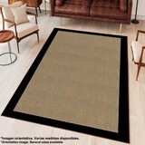 thumbnail of WellHome - Basis Polyester Tapijt 80x120cm in Beige en Zwart