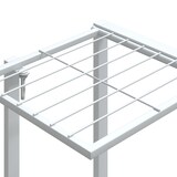 thumbnail of vidaXL Blumenständer mit Rollen 94,5x24,5x91,5 cm Weiß Eisen
