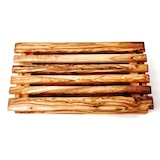 thumbnail of Brotschneidebrett aus Olivenholz mit Krümelfach 30 cm