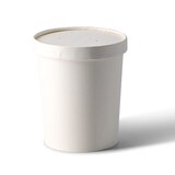 thumbnail of BIOZOYG Pappdeckel Suppenbecher 500 Stück Ø 115 mm Weiß  Suppenterrine mit Deckel Beschichtet Einweg  Kartondeckel Membrandeckel mit Luftlöchern