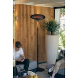 thumbnail of Riscaldatore da terrazza Sunred Elektra Quartz - Alluminio - Rame - Lunghezza 52 cm - Altezza 180–214 cm - da pavimento - nero - 2000 Watt