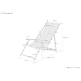 thumbnail of Liegestuhl Gartenliege gelb Sonnenliege Strandliege Holz Deckchair Gartenmöbel Buche 10-302 N