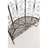 thumbnail of Arche à rosier Rosie en forme de demi pavillon avec banc de jardin Bronze