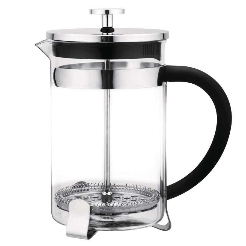 Olympia French Press Edelstahl und Glas 1,5L