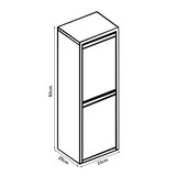 thumbnail of Helloshop26 - Poubelle de recyclage murale 2 x 14l bleu nuit 03_0010393