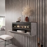 thumbnail of Caminetto elettrico LED, Effetto Fiamma Realistico, 102x45x35cm, 1 apertura, 1 porta, Camino elettrico, Sospeso, da appendere, colore Cemento _ 79_4