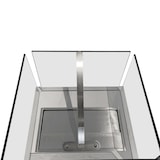 thumbnail of Lareira de piso a bioetanol para interior e exterior Ischia Branco 40x40x115