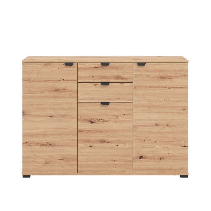 Credenza moderna ed elegante con 3 ante, ampio spazio di archiviazione
