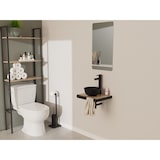 thumbnail of Vasque ronde à poser en céramique noir mat 26cm SOHO