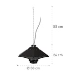 thumbnail of Heat Hexa Infrarot-Heizstrahler 800/1200/2000W Halogen IP34 LED Schwarz