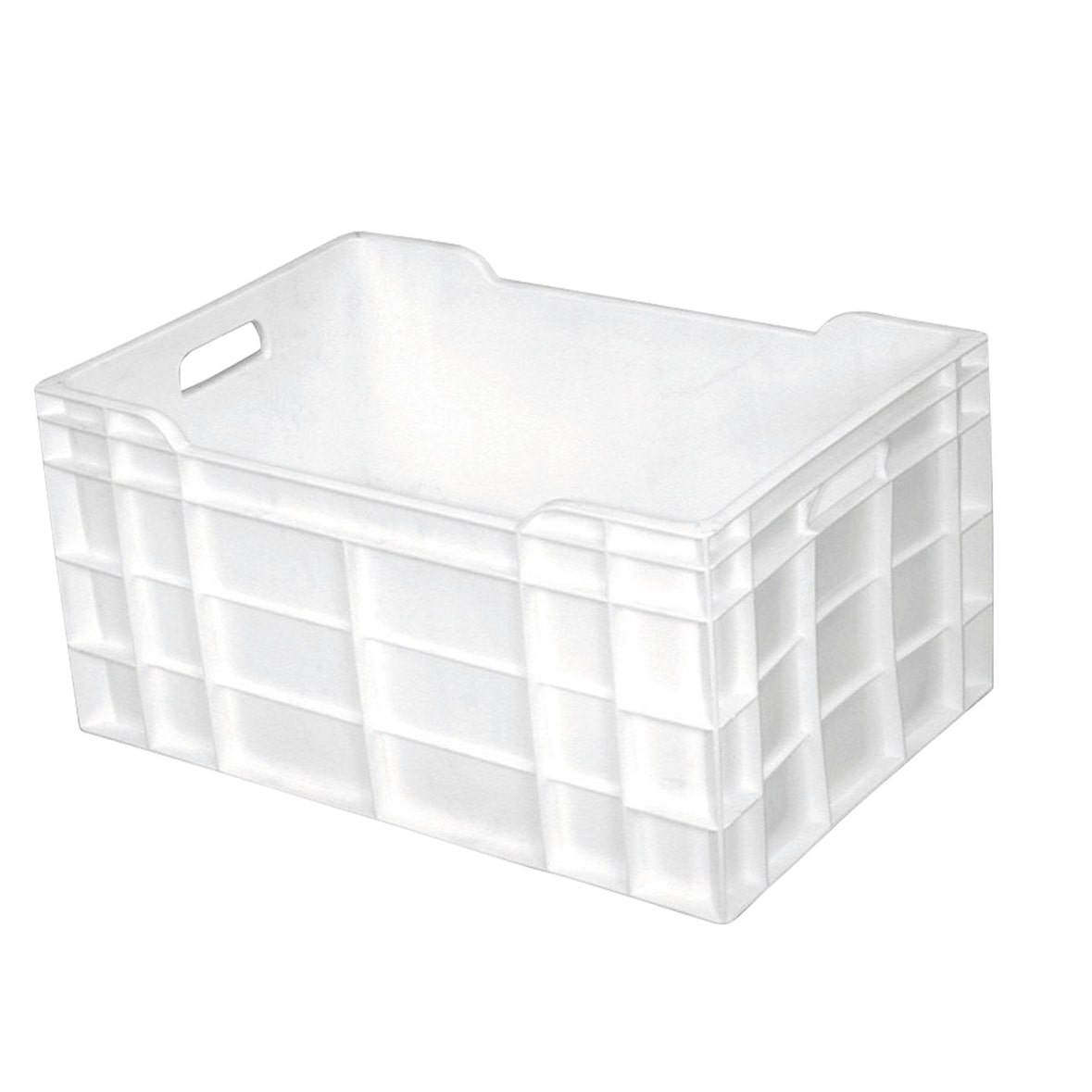 GILAC Caisse pleine 600 x 400 avec poignées - 60 L - Blanc G181721